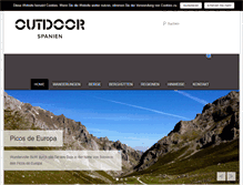 Tablet Screenshot of outdoor-spanien.com